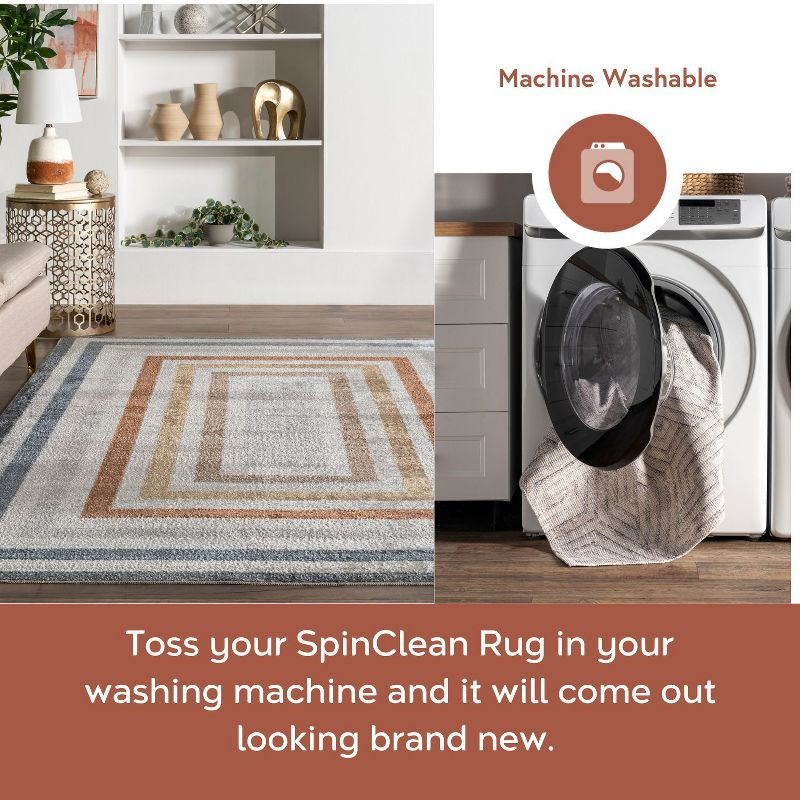 Nuloom AliÃ©nor Striped Machine Washable Indoor Area Rug, Runner 2' 6" x 10', Multicolor