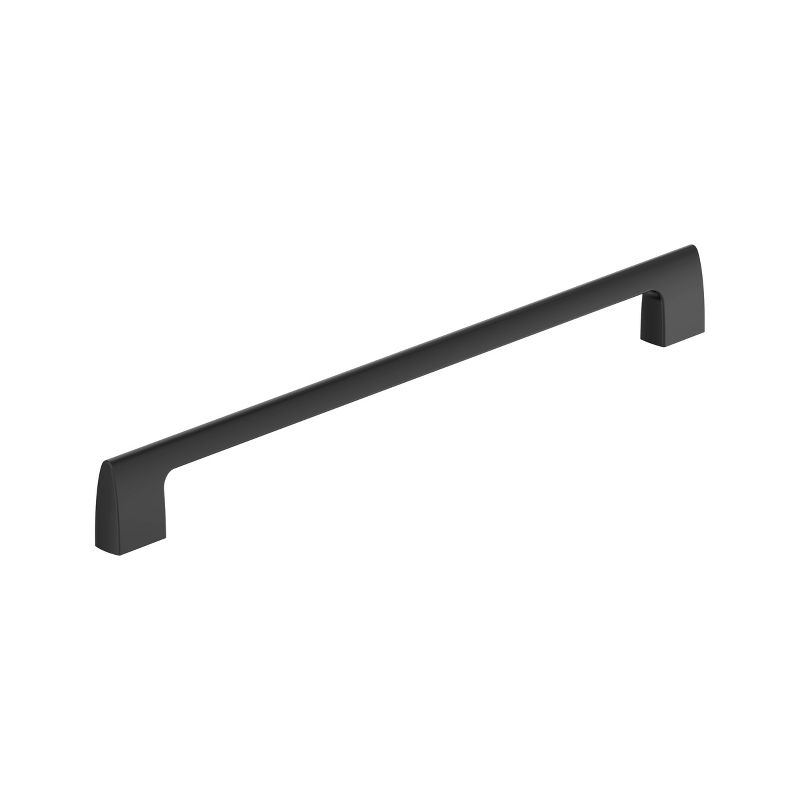 Amerock Riva 12-5/8 inch (320mm) Center-to-Center Matte Black Cabinet Pull