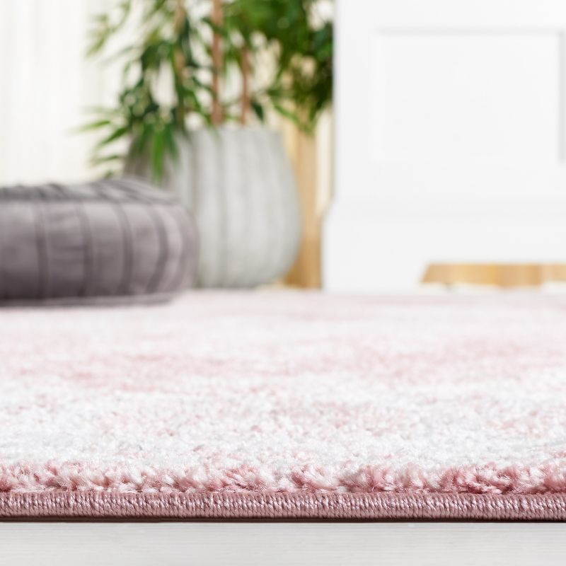 Layla LAY108 Power Loomed Area Rug - Ivory Grey/Pink - 6'7"x6'7" - Safavieh