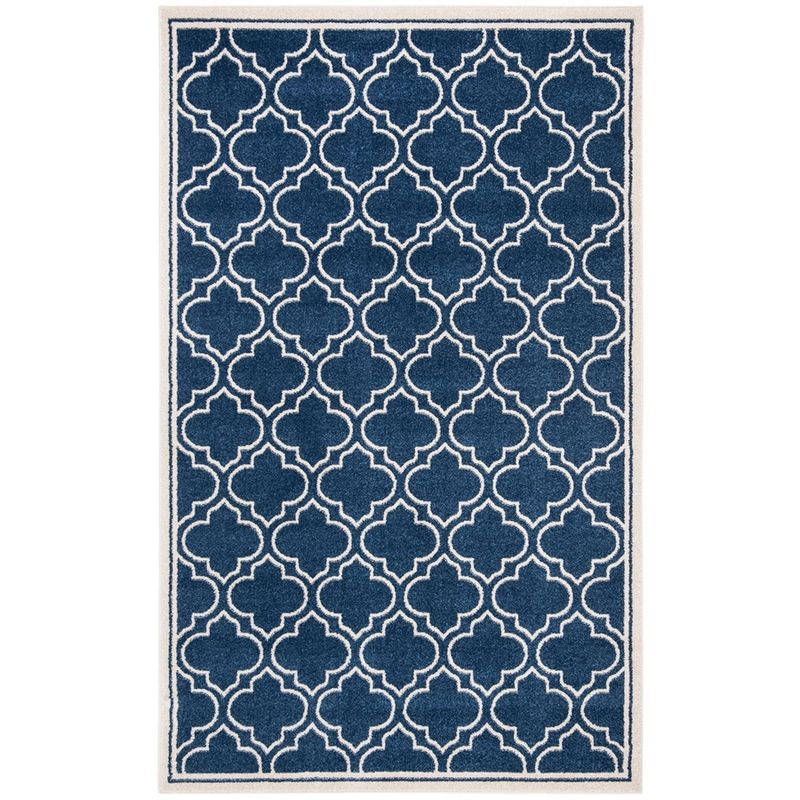 Amherst AMT412 Power Loomed Area Rug - Navy/Ivory - 5'3"x8' - Safavieh.