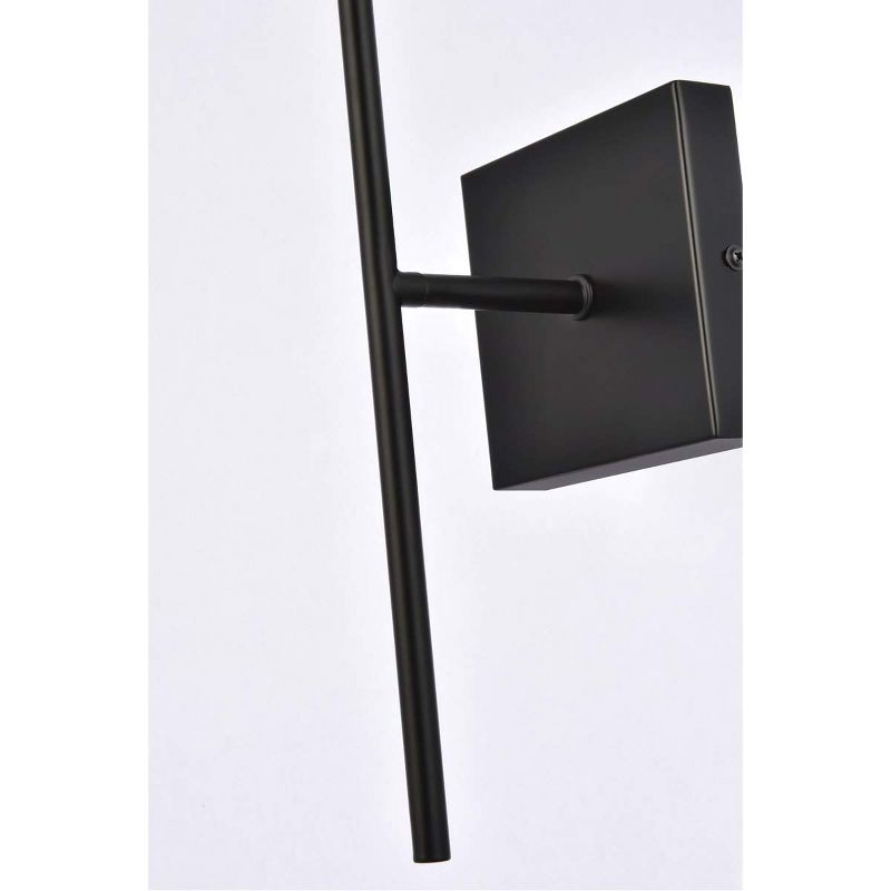 Elegant Lighting Neri 1 light black and white glass wall sconce