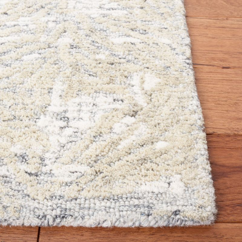 Metro MET905 Hand Tufted Area Rug - Gray/Ivory - 6'x6' - Safavieh.