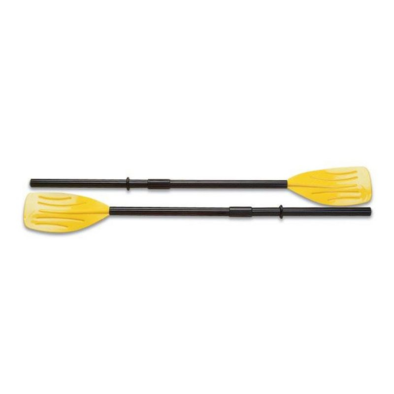 INTEX 59623E 48" Deluxe French Oars: Easy 3 Piece Assembly – Ribbed Blade – Retainer Rings – TUV RL approved – Perfect for Inflatable Boats