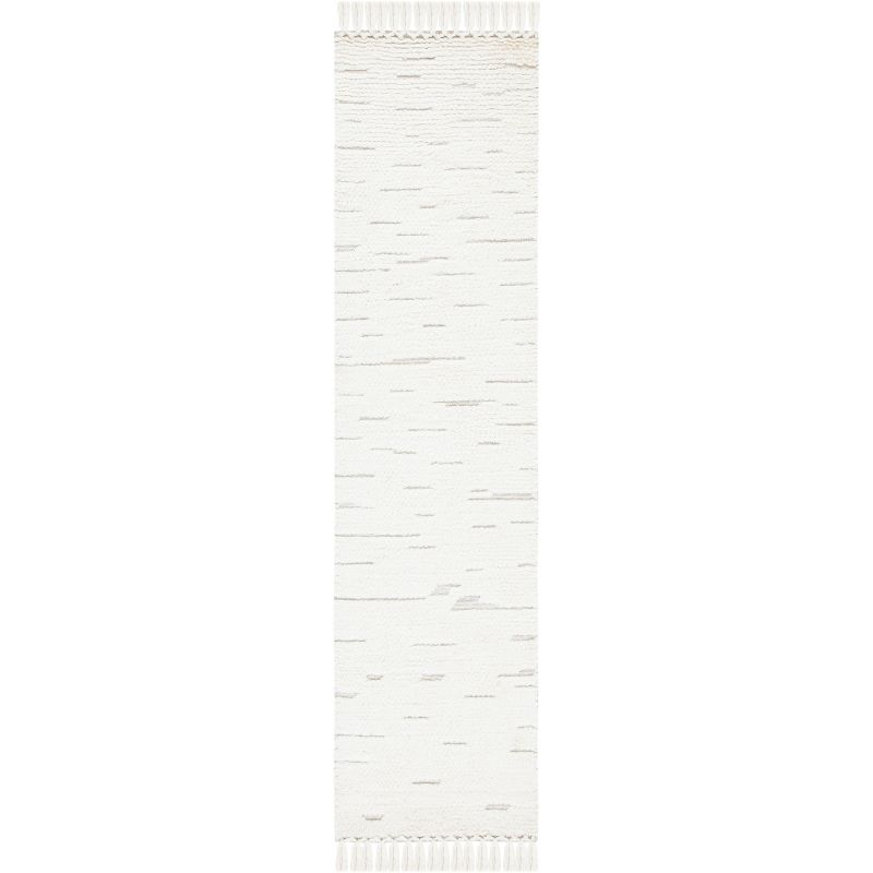 Casablanca CSB454 Hand Woven Indoor Runner Rug - Ivory - 2'3"x8' - Safavieh