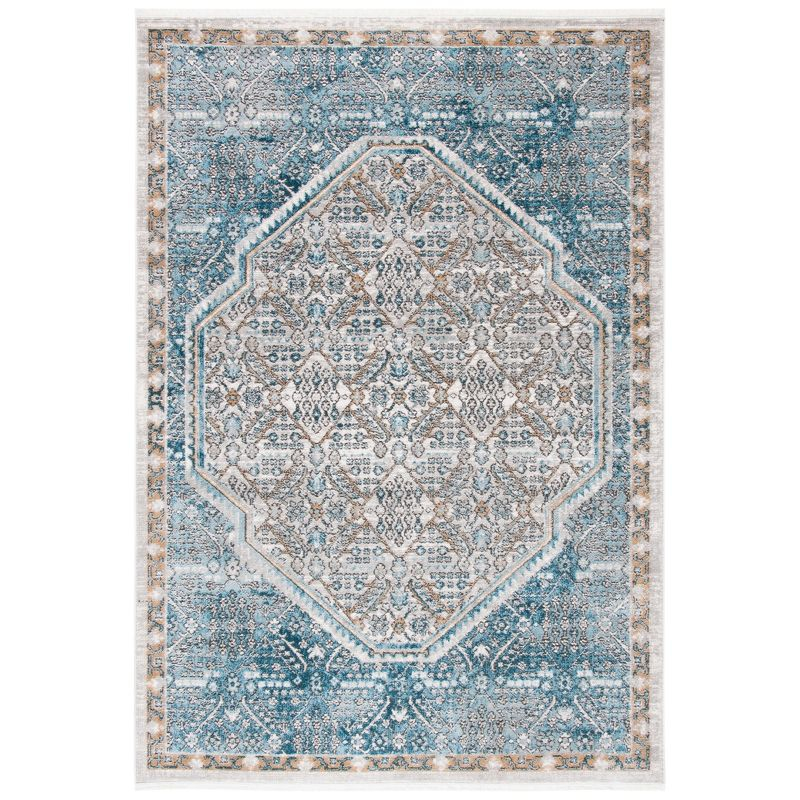 Shivan SHV714 Power Loomed Indoor Area Rug - Blue/Grey - 5'3"x7'6" - Safavieh