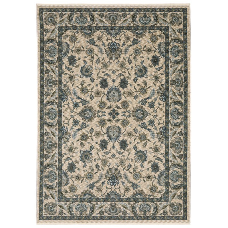 Oriental Weavers Aberdeen 070I1 Beige/ Blue Indoor Area Rug - 2' x 3'