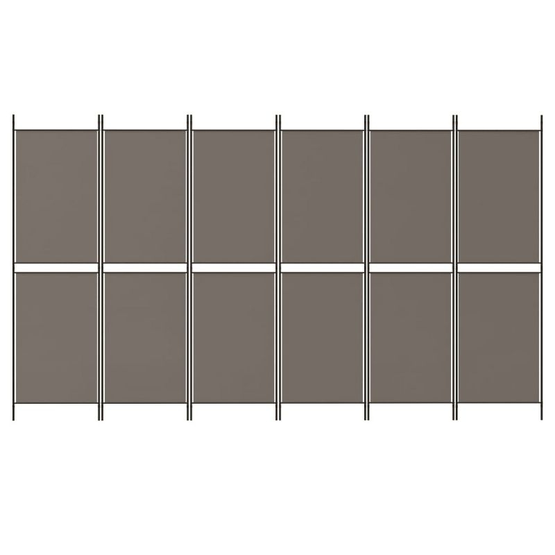 vidaXL 6-Panel Room Divider Anthracite 118.1
