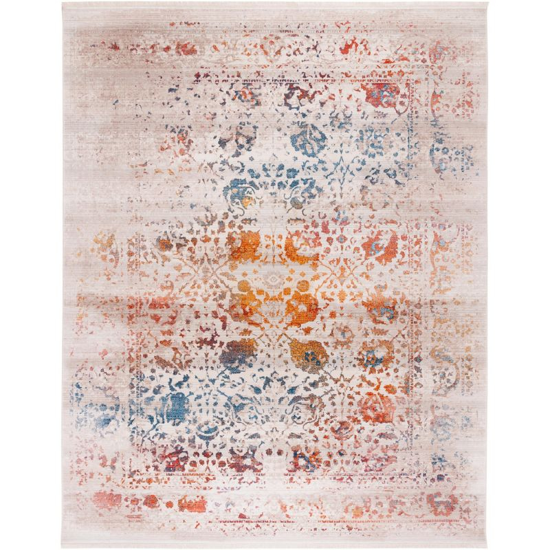 Vintage Persian VTP409 Power Loomed Area Rug - Light Grey/Multi - 6'x9' - Safavieh.