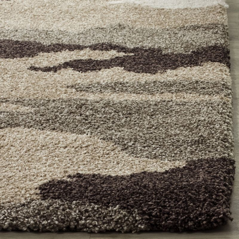 Florida Shag SG453 Power Loomed Indoor Area Rug - Beige/Multi - 8'x10' - Safavieh.