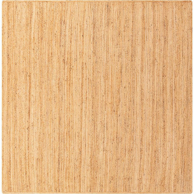 Unique Loom 10'x10' Braided Jute Dhaka Natural Indoor Area Rug