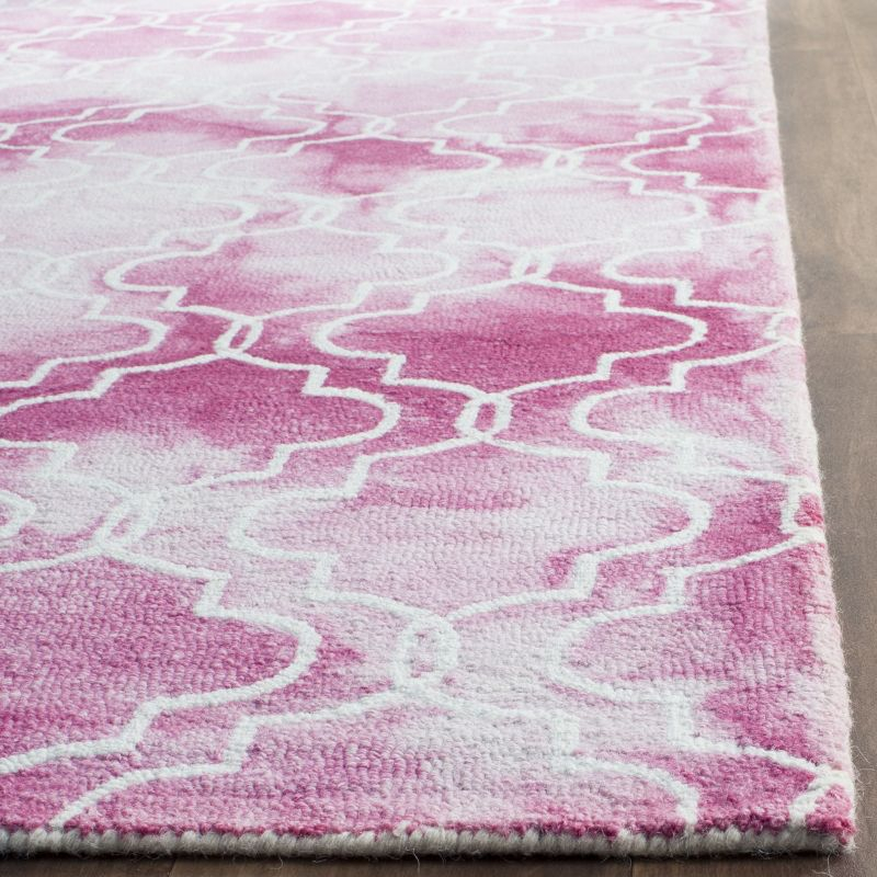 Dip Dye DDY676 Hand Tufted Indoor Accent Rug - Rose/Ivory - 2'x3' - Safavieh