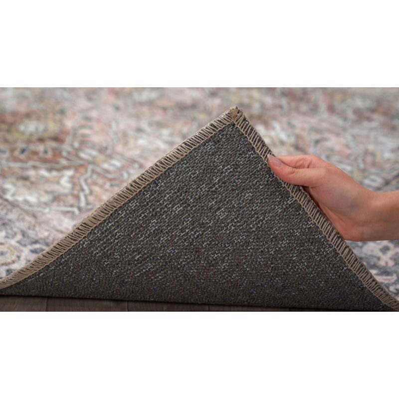 World Rug Gallery Vintage Distressed Machine Washable Non Slip Indoor Area Rug - OLIVE 2'x3'