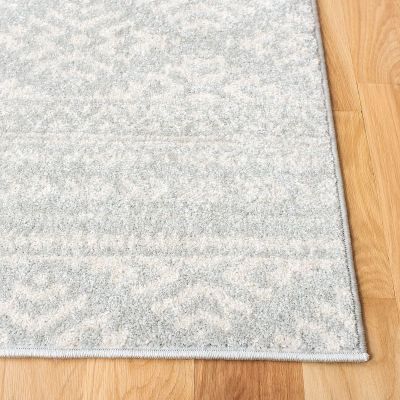 Tulum TUL272 Power Loomed Area Rug - Light Grey/Ivory - 6'7"x6'7" - Safavieh.