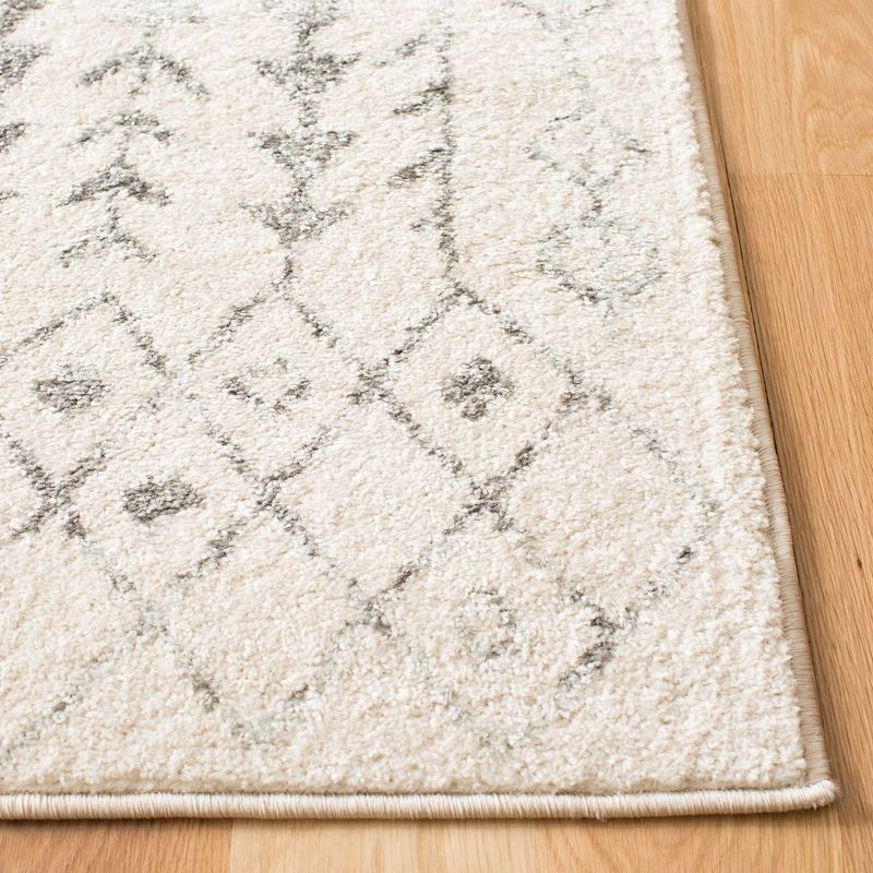 Tulum TUL262 Power Loomed Area Rug - Ivory/Grey - 5'x5' - Safavieh.