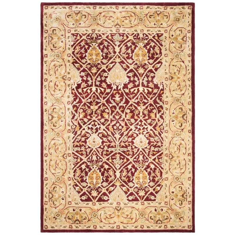 Persian Legend PL819 Hand Tufted Indoor Area Rug - 5'x8' - Red/Gold - Safavieh