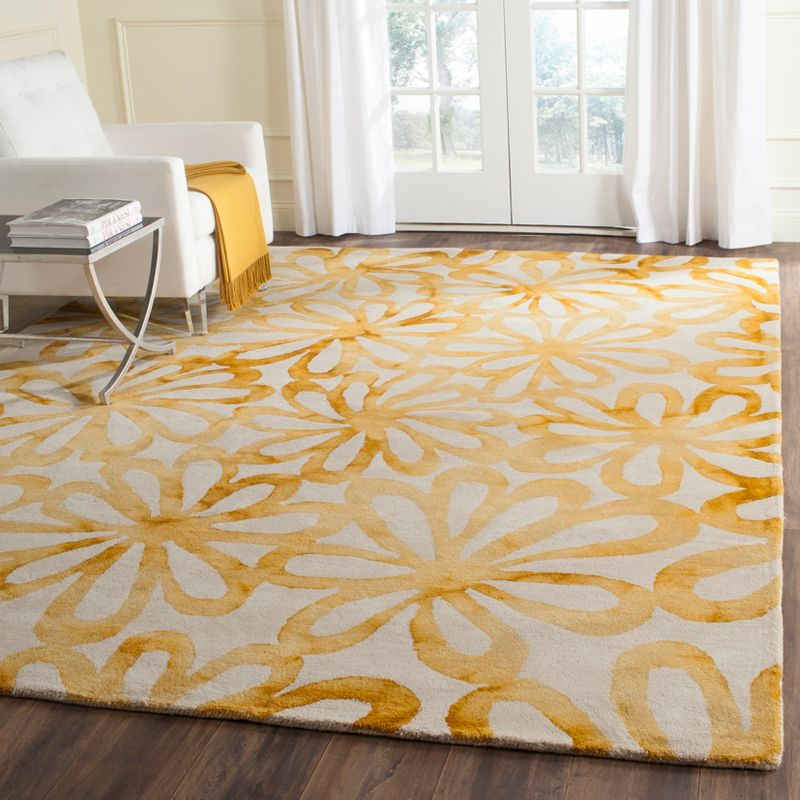 Dip Dye DDY527 Hand Tufted Area Rug - Beige/Gold - 8'x10' - Safavieh.