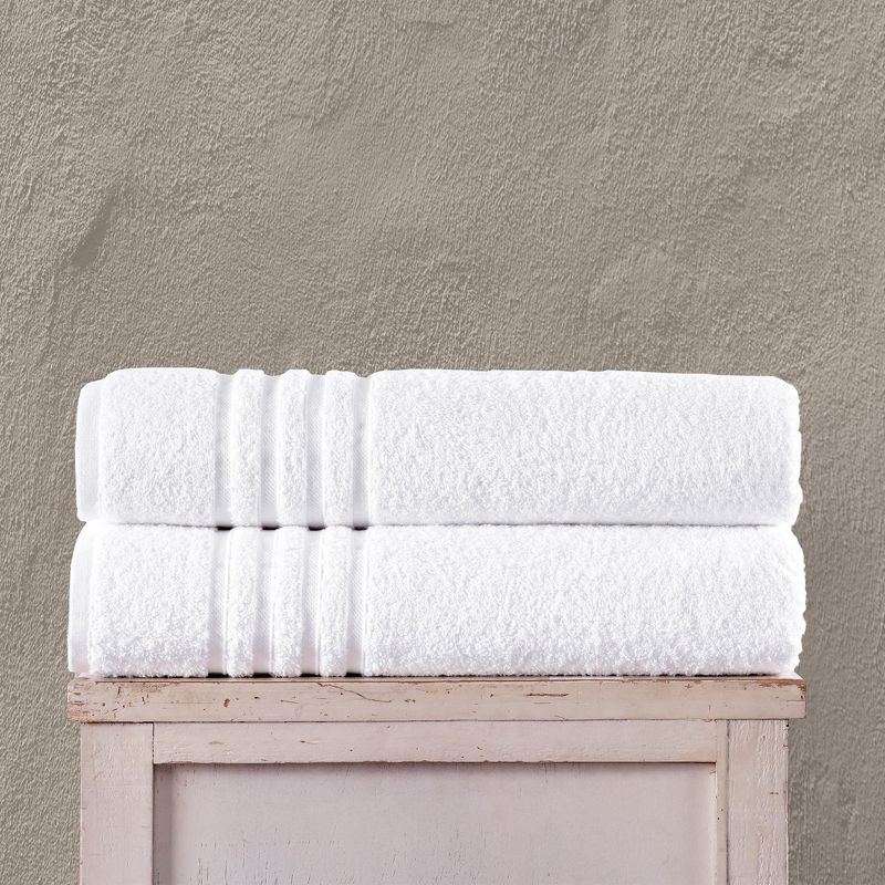 Hammam Linen Burgundy Jumbo Large Bath Sheets Towels 2-Pack Soft and Absorbent, Premium Quality 100% Cotton Towels