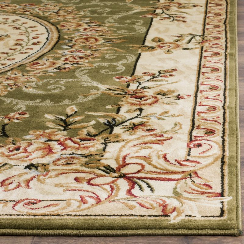 Lyndhurst LNH328 Power Loomed Area Rug - Sage/Ivory - 9'x12' - Safavieh