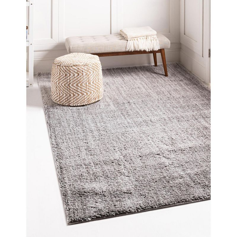Jill Zarin Shaggy Chic Collection Area Rug - Shaggy (3' 3" x 5' 3" Rectangle Ash Gray)