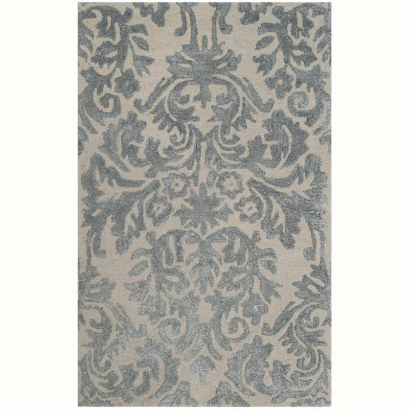 Bella BEL156 Hand Tufted Accent Rug - Ivory/Silver - 2'6"x4' - Safavieh.