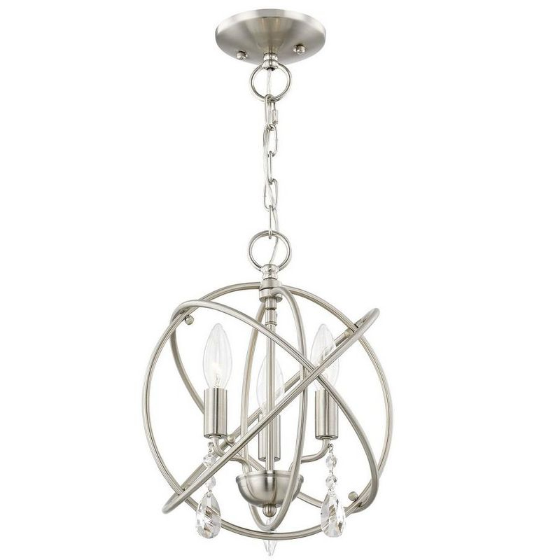 Livex Lighting Aria 3 - Light Chandelier in  Brushed Nickel