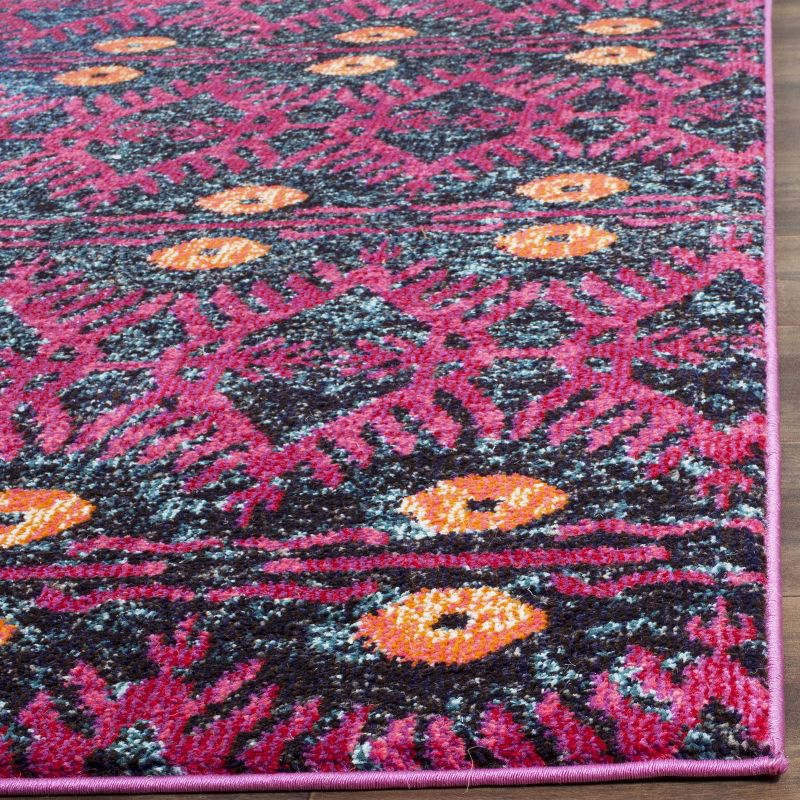 Monaco MNC213 Power Loomed Indoor Area Rug - Pink/Multi - 8'9"x11'9" - Safavieh.