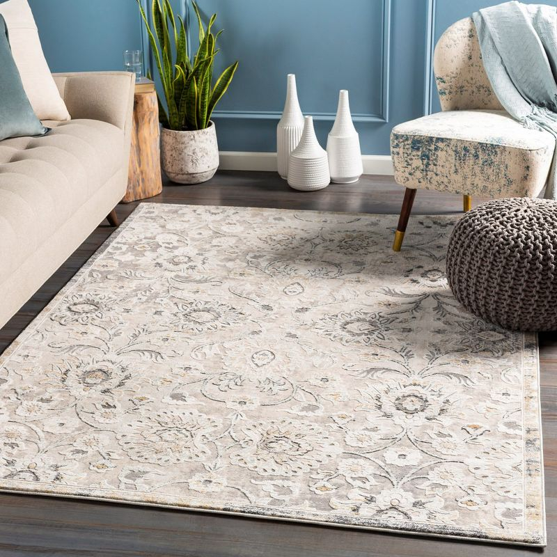 Mark & Day Schipborg 6'7"x9'6" Rectangle Woven Indoor Area Rugs Metallic Gold
