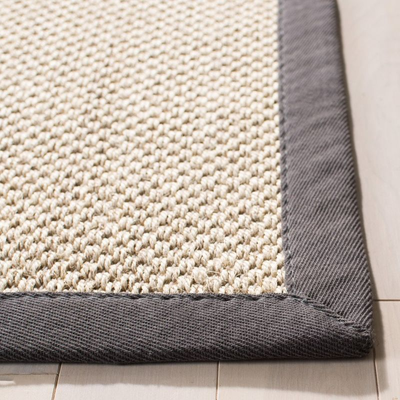Natural Fiber NF143 Power Loomed Indoor Accent Rug - Marble/Dark Grey - 2'6"x4' - Safavieh.