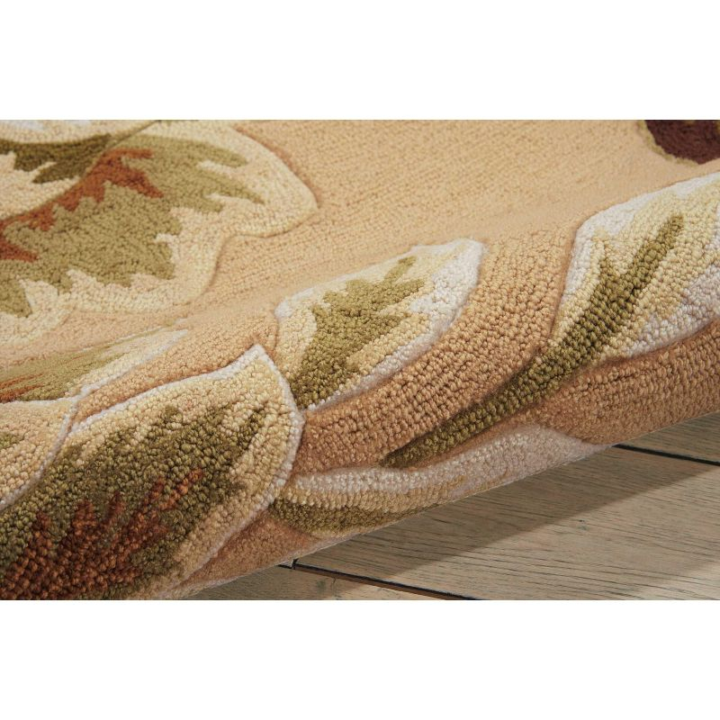 Nourison Fantasy Beige Area Rug FA11 5' x 7'6"