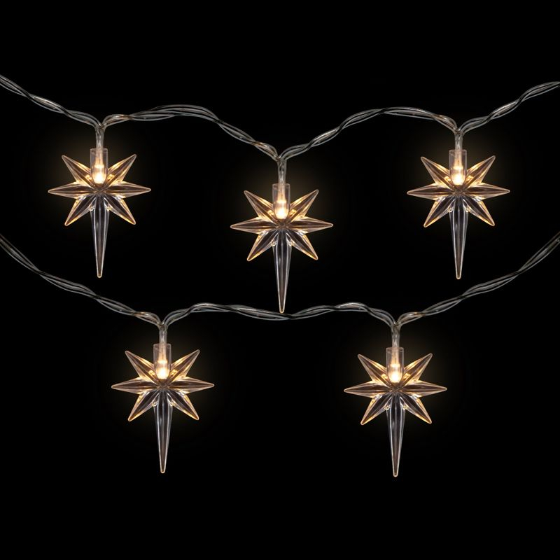 Northlight North Star Christmas Light Set - Warm White LED - 3' - Clear Wire - 10ct