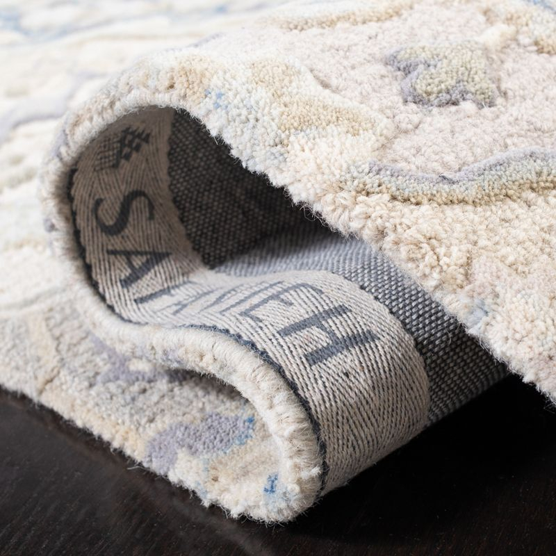 Glamour GLM622 Hand Tufted Area Rug - Grey/Blue - 8'x8' - Safavieh.