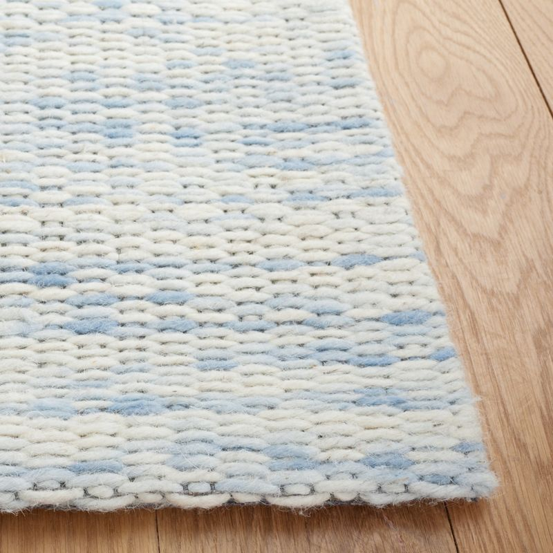 Marbella MRB311 Hand Woven Indoor Area Rug - Blue/Ivory - 6'x6' - Safavieh