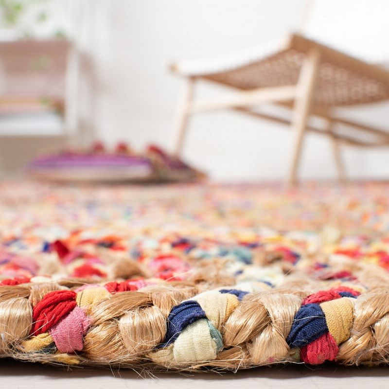 Cape Cod CAP604 Hand Woven Area Rug - Natural/Multi - 5'x8' - Safavieh.