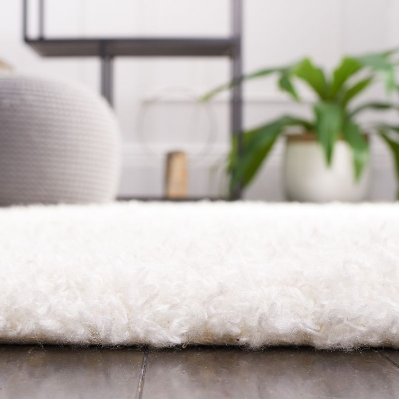 Sheep Shag SG271 Hand Tufted Indoor Area Rug - Ivory - 5'x8' - Safavieh