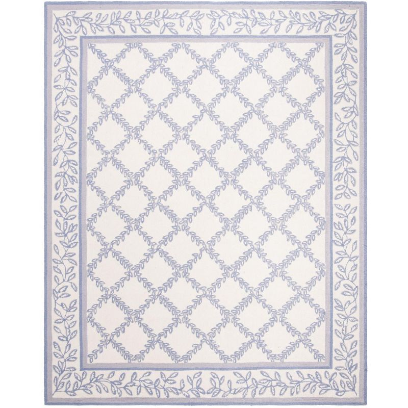 Chelsea HK230 Handmade Area Rug - 8'x10' - Ivory/Light Blue - Safavieh