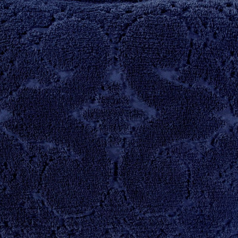Standard Ashton Collection 100% Cotton Tufted Unique Luxurious Medallion Design Pillow Shams Navy - Better Trends