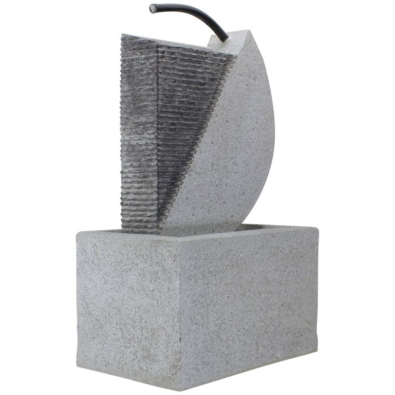 Northlight Modern Style Rainfall Outdoor Water Fountain - 20" - Gray