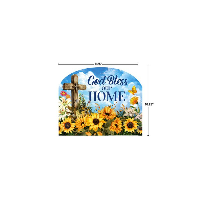 Briarwood Lane Summer Art Sign 8.25x10.25 God Bless Our Home For Summer Art Sign