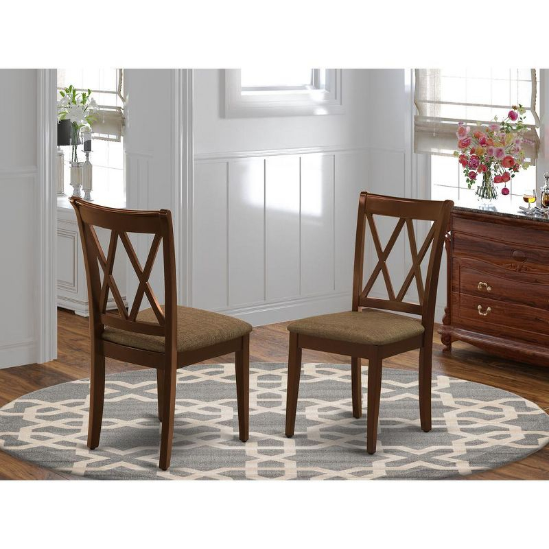 East West Furniture, Dining Chair-  Mahogany Color