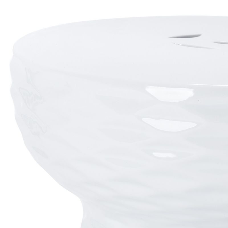 Daphne Garden Stool - Indoor/Outdoor - ACS4523 - White - Safavieh