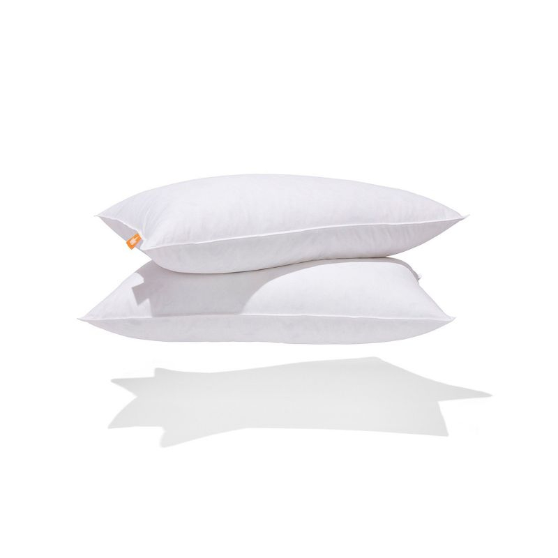 Canadian Down & Feather Company - White Goose Feather Pillow, Firm Support - Queen Size - 2 Pack