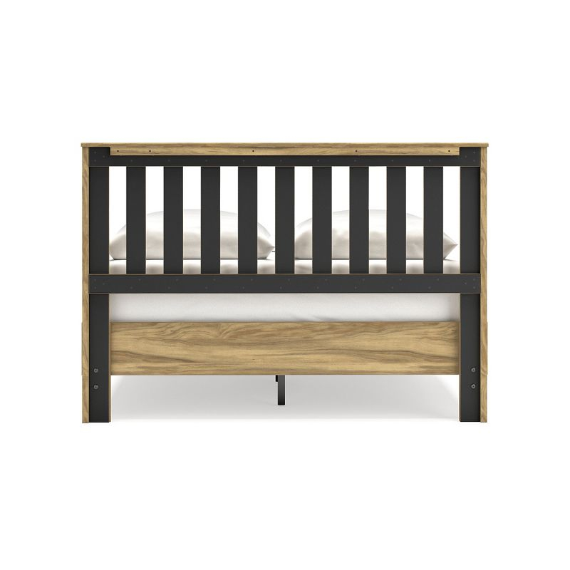 Signature Design by Ashley Bermacy Queen Panel Headboard, Light Brown