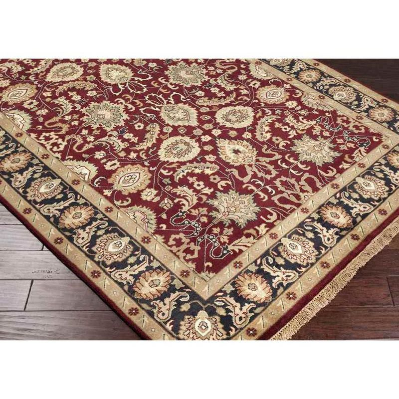 Mark & Day Walthourville 5'6"x8'6" Rectangle Knotted Indoor Area Rugs Red/Tan