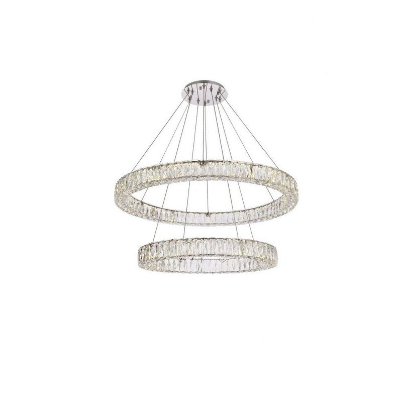 Elegant Lighting Monroe 2 - Light Chandelier in  Chrome