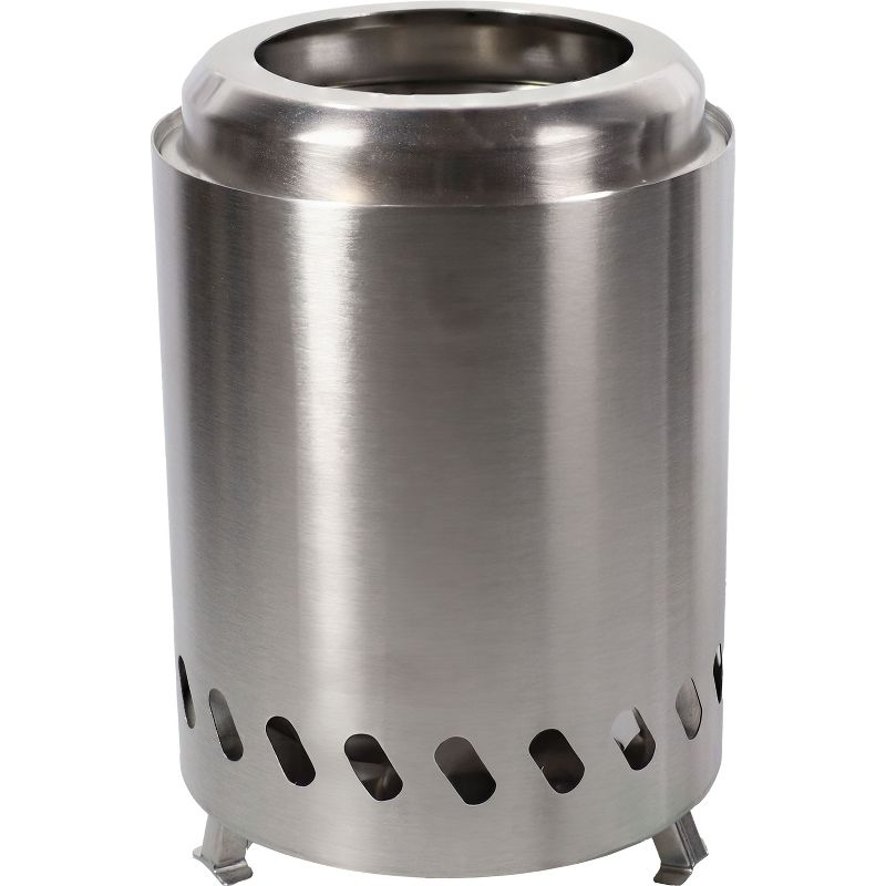 Sunnydaze Stainless Steel Tabletop Smokeless Fire Pit