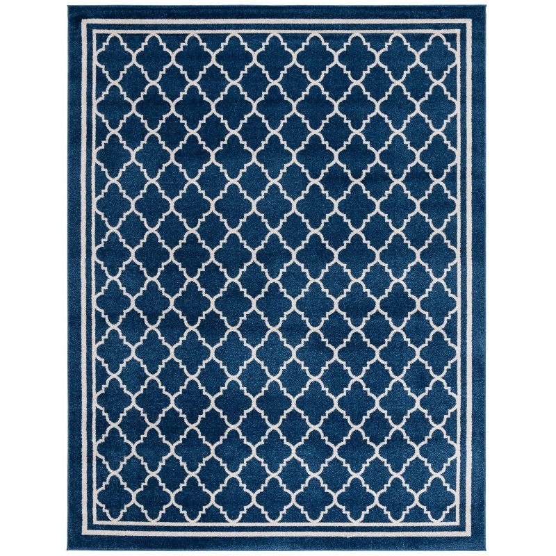 Amherst AMT422 Power Loomed Indoor Area Rug - Navy/Beige - 9'x12' - Safavieh