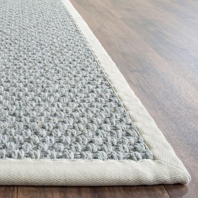 Natural Fiber NF463 Power Loomed Area Rug - Silver/Grey - 5'x8' - Safavieh.