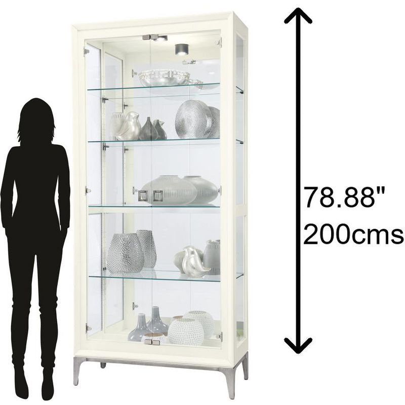 Howard Miller 680693 Sheena Ii Curio Cabinet 680693 Aged Linen