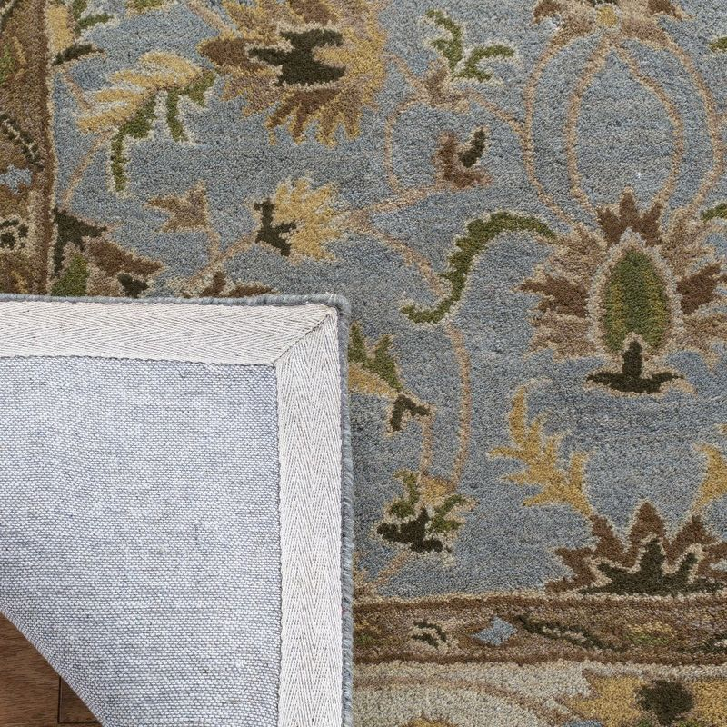 Heritage HG913 Hand Tufted Area Rug - Light Blue/Beige - 8'9"x11'9" - Safavieh.