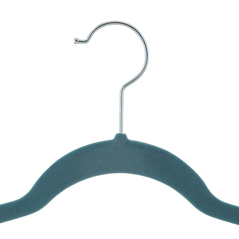 Laura Ashley 25pk Deluxe Velvet Hangers Dusty Blue